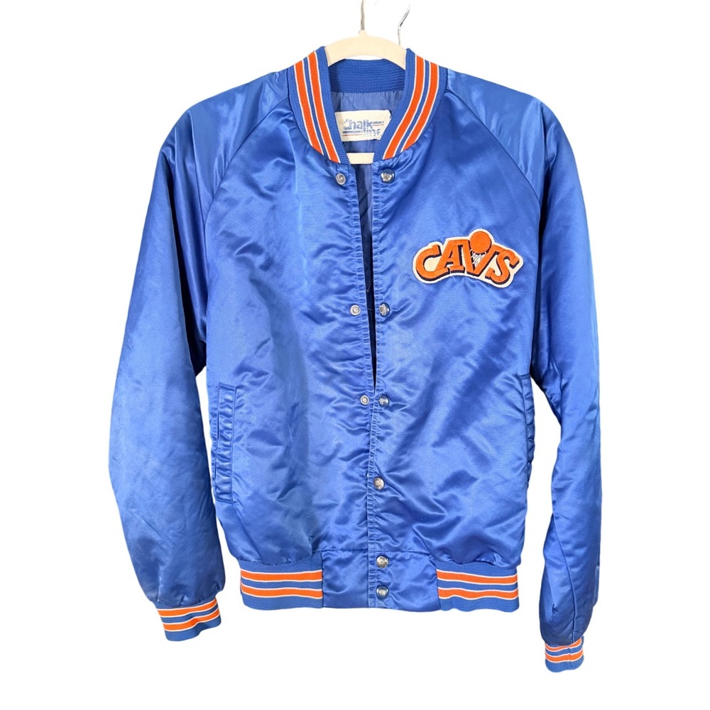 Vintage 80s Chalk‎ Line Cleveland Cavaliers Satin Bomber Jacket Men's - S